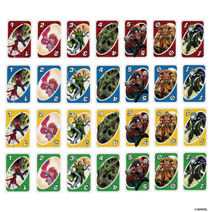 Juego cartas UNO Spiderman Marvel