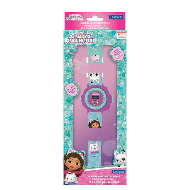 Reloj Digital proyecciones La Casa de Munecas de Gabby