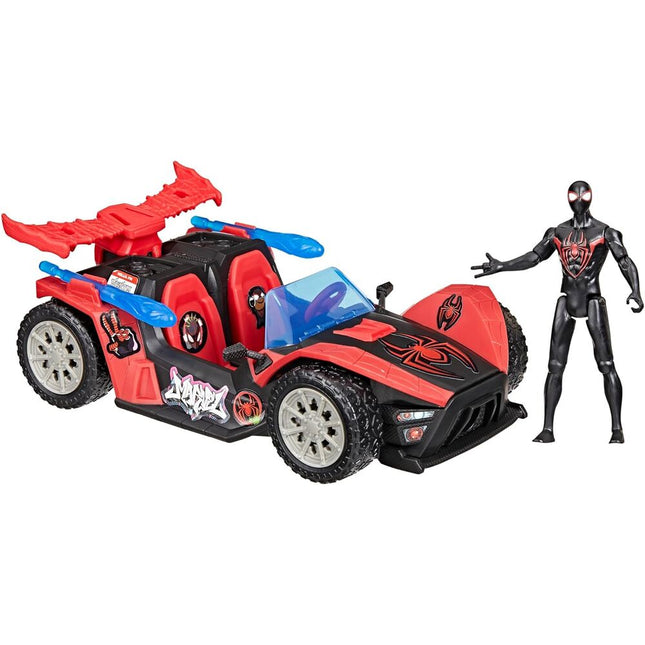 Coche lanzador figura Miles Morales Venom Versus Epic World of Action Spider Man Marvel