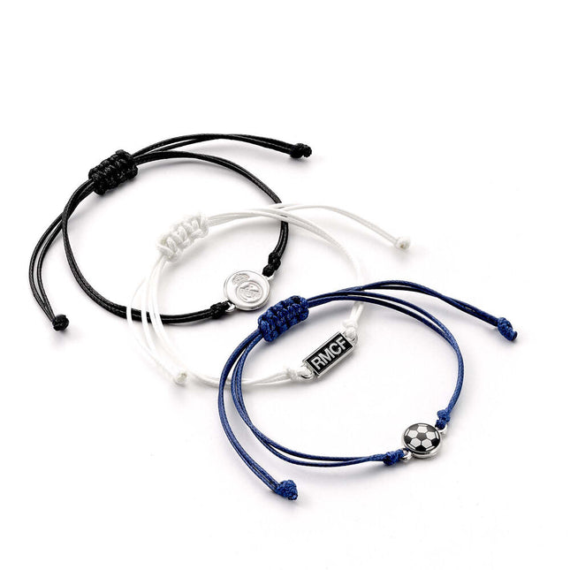 Set 3 Pulseras Amistad Real Madrid
