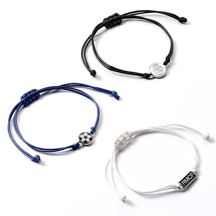 Set 3 Pulseras Amistad Real Madrid