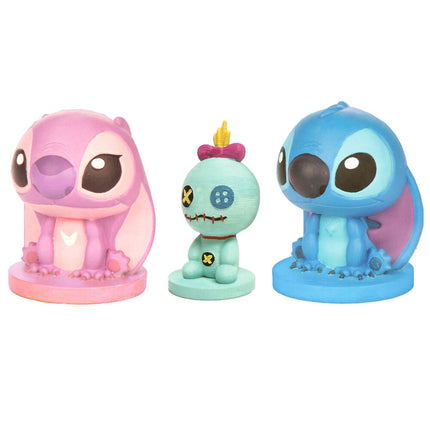 Set 3 Figuras de Escayola para Pintar Stitch Disney