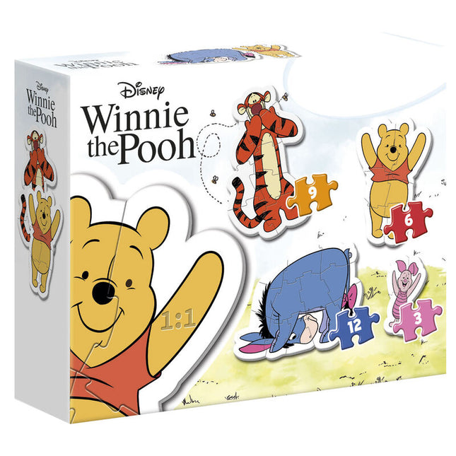 Puzzle My First Puzzle Winnie the Pooh Disney 3 6 9 12pzs