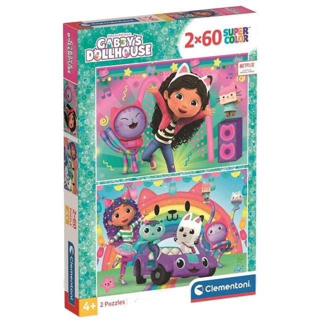 Puzzle La Casa de Munecas de Gabby 2x60pzs