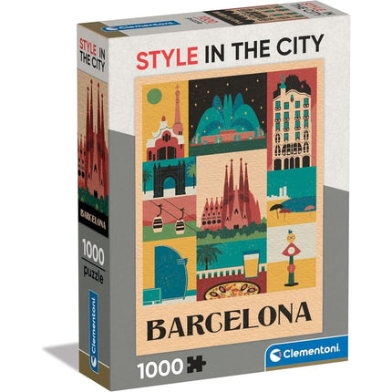 Puzzle Barcelona Style in the City 1000pzs