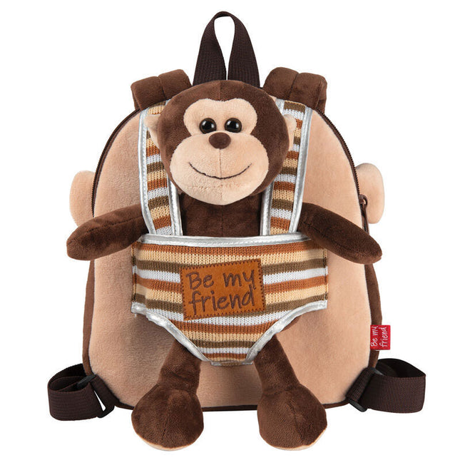 Mochila reversible peluche Mono Max 25cm