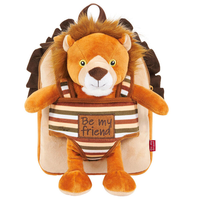 Mochila reversible peluche Lenny Lion 25cm