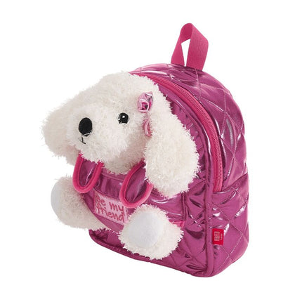 Mochila peluche perro Didi 27cm