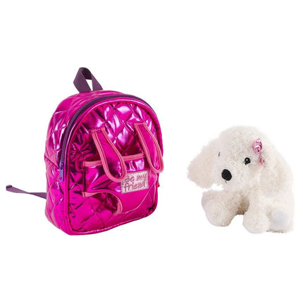 Mochila peluche perro Didi 27cm
