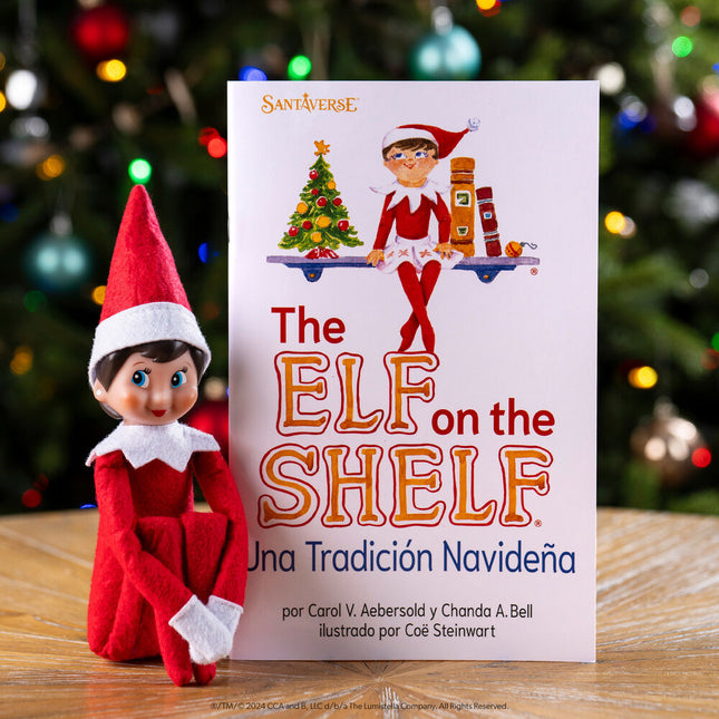 Set Cuento Muneco Elfo nina The Elf On the Shelf espanol