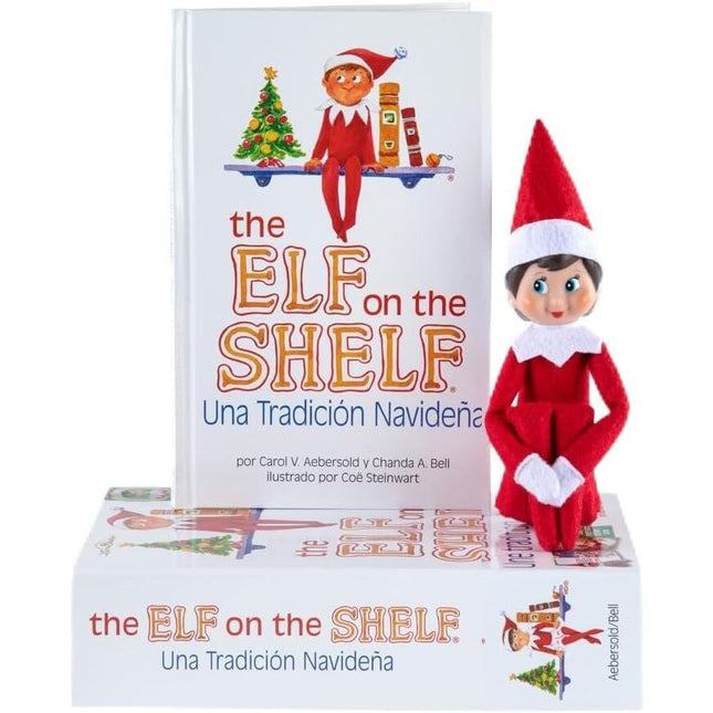 Set Cuento Muneco Elfo nina The Elf On the Shelf espanol