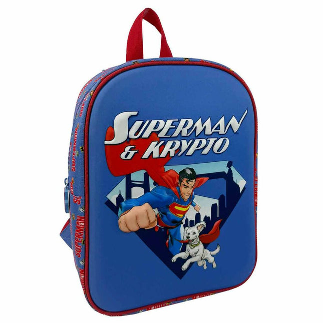 Mochila 3D Krypto Superman DC Comics 30cm