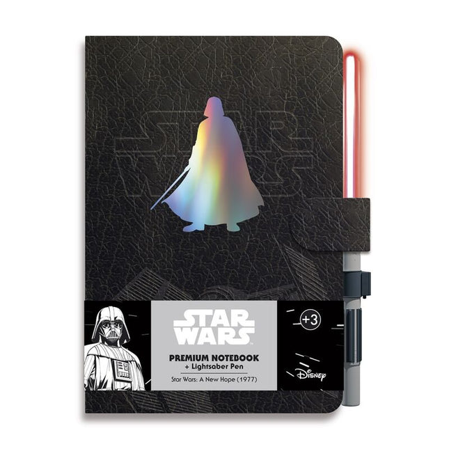 Cuaderno A5 premium boligrafo sable de luz Darth Vader Star Wars