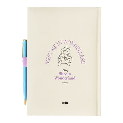 Cuaderno A5 premium boligrafo Alicia en el Pais de las Maravillas Disney
