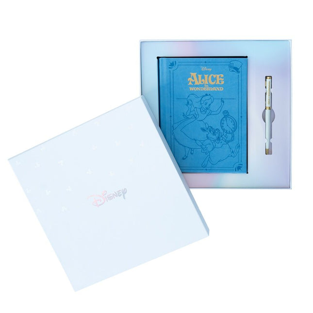 Set Cuaderno A5 Boligrafo Alicia en el Pais de las Maravillas Disney