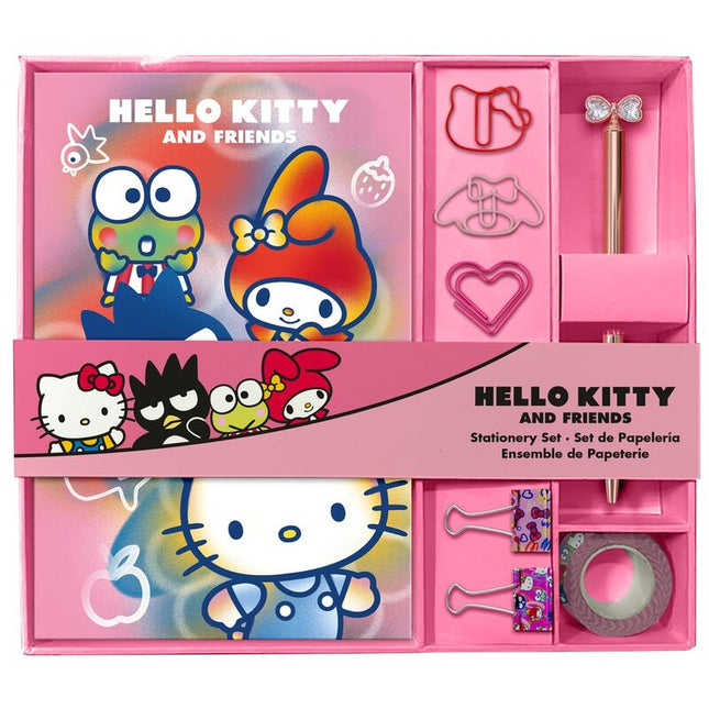 Set papeleria cuaderno accesorios Hello Kitty