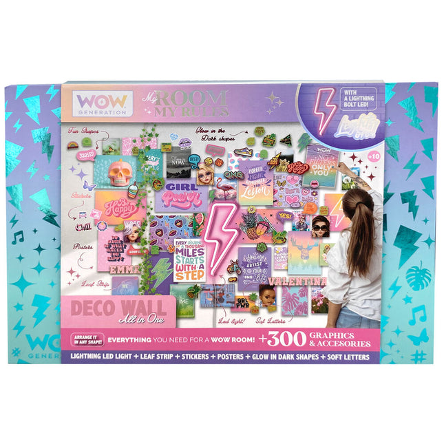 Kit Decoracion luz LED Graficos y Accesorios Wow Generation