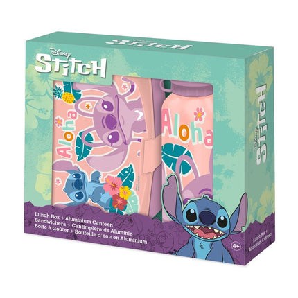 Cantimplora aluminio Sandwichera Stitch Disney 500ml