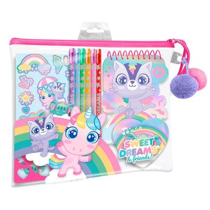 Set papeleria en estuche Sweet Dreams