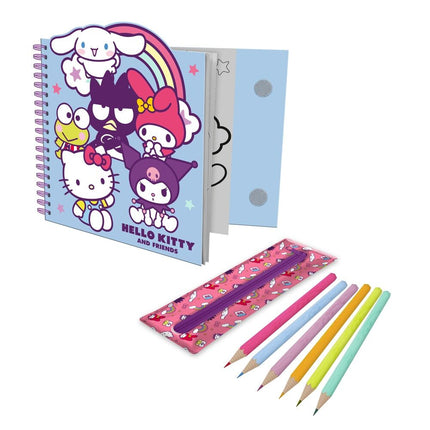 Cuaderno actividades estuche removible Hello Kitty and Friends
