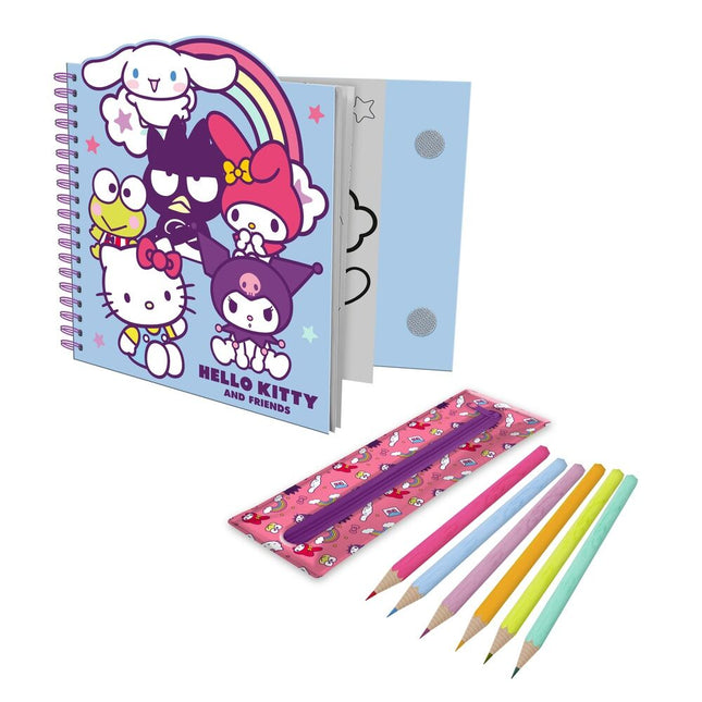 Cuaderno actividades estuche removible Hello Kitty and Friends