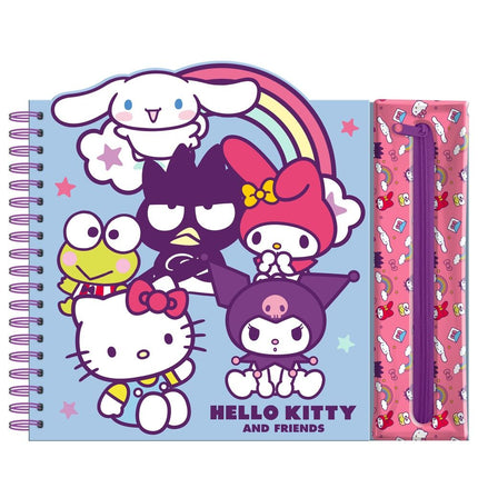 Cuaderno actividades estuche removible Hello Kitty and Friends