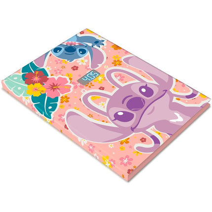 Cuaderno con reloj led Stitch Disney
