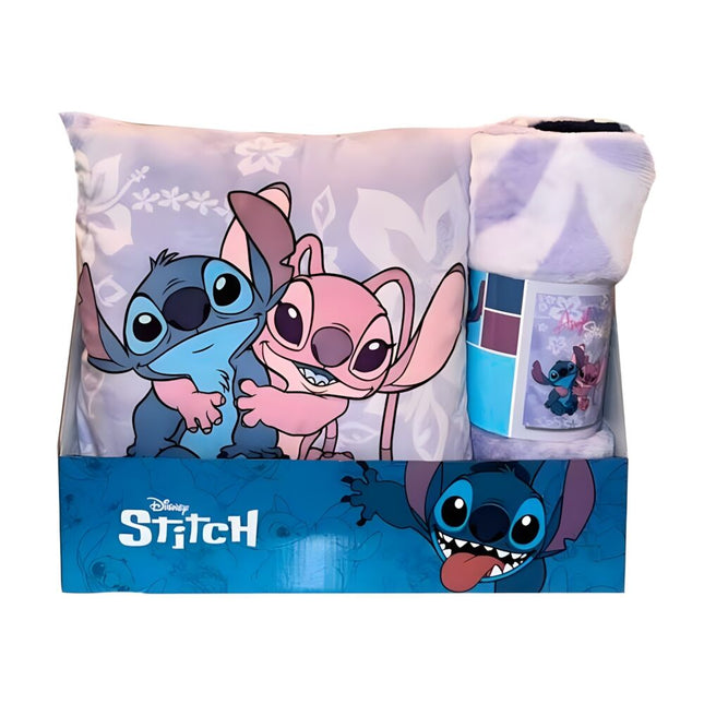 Set manta polar cojin Angel Stitch Disney