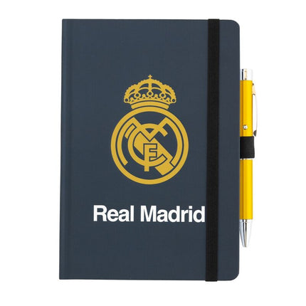 Cuaderno A5 premium boligrafo proyector Real Madrid