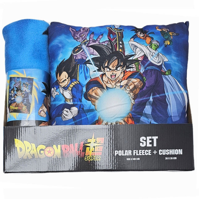 Set manta polar cojin Dragon Ball Super