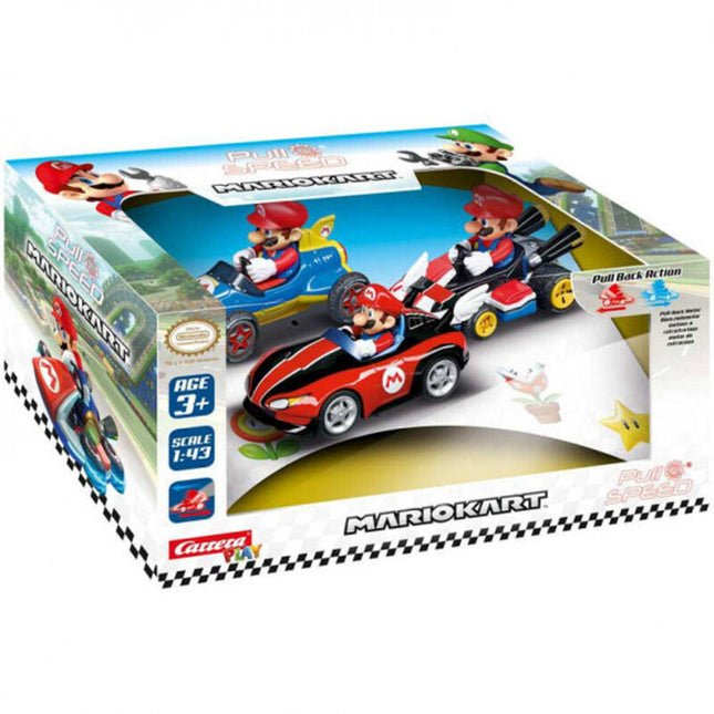 Set 3 coches Pull Speed Mario Mario Kart