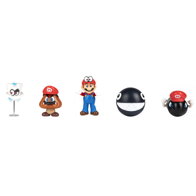 Blister 5 figuras Super Mario Bros 65cm