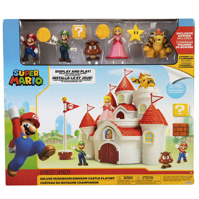 Playset Castillo Deluxe Reino Champinon Super Mario Bros