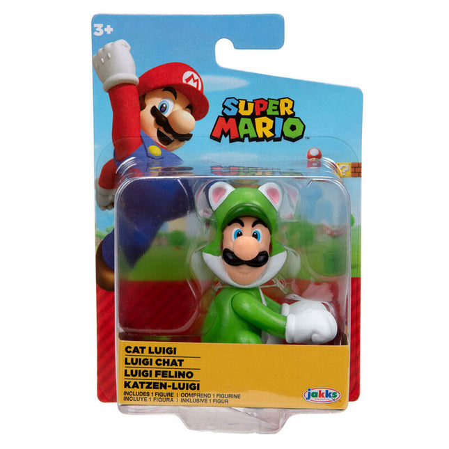 Figura Luigi Felino Super Mario Nintendo 65cm