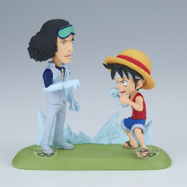 Figura Monkey D Luffy vs Kuzan World Collectable Figure Log Stories One Piece 9cm