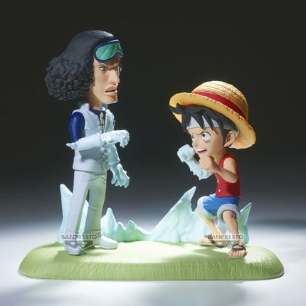 Figura Monkey D Luffy vs Kuzan World Collectable Figure Log Stories One Piece 9cm