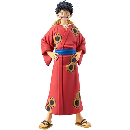 Figura Monkey D Luffy Wanokuni Yukata The Grandline Series One Piece 16cm