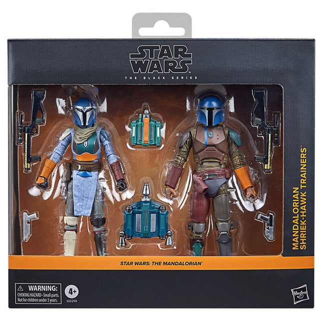 Blister 2 figuras Mandalorian Shriek Hawk Trainers The Mandalorian Star Wars 15cm