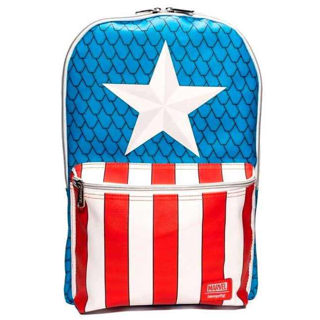 Mochila pin Capitan America Marvel Loungefly 45cm