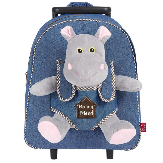 Trolley Peluche Hipopotamo Holly 38cm