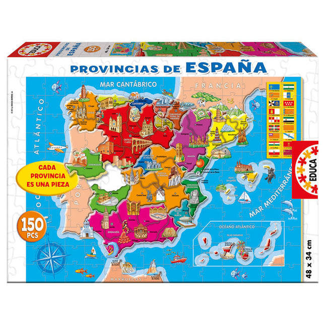 Puzzle Provincias de Espana 150pzs