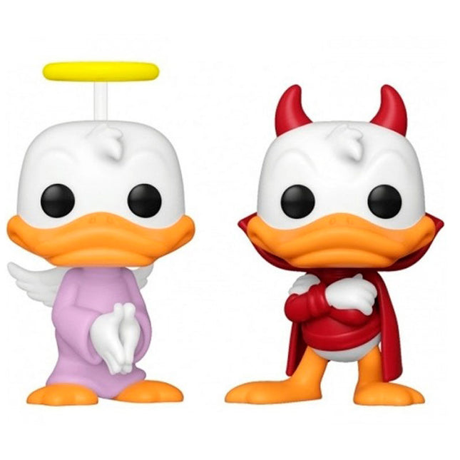Blister 2 Figuras POP Disney Donald Duck Donald Angel Devil Exclusive