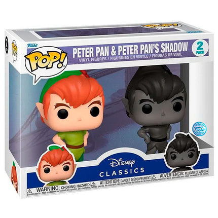 Blister 2 figuras POP Disney Peter Pan Peter Pan Peter Pans Shadow Exclusive