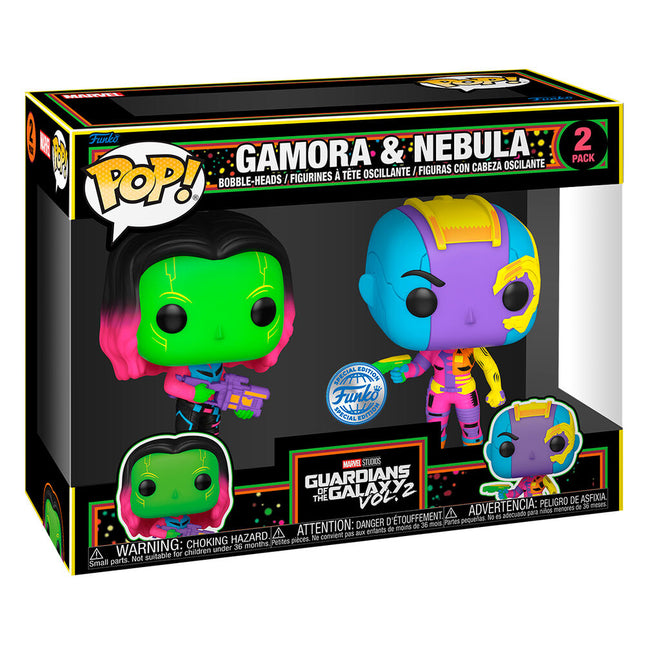 Blister 2 figuras POP Marvel Guardianes de la Galaxia Gamora Nebula Exclusive