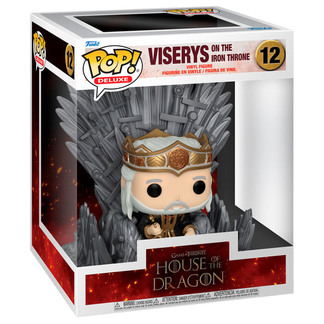 Figura POP Deluxe La Casa del Dragon Viserys on the Iron Throne