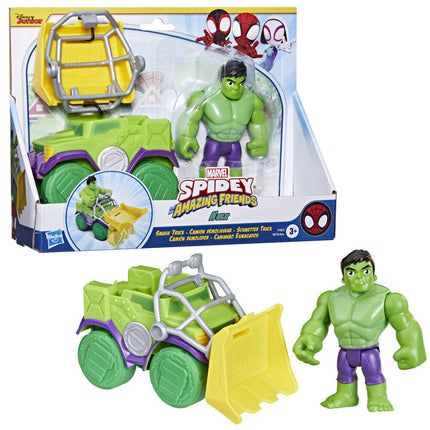 Set Camion demoledor figura Hulk Spidey and His Amazing Friends Marvel