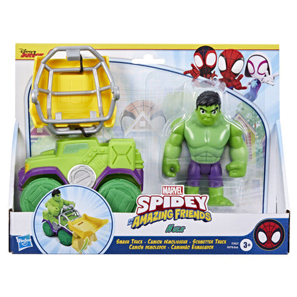 Set Camion demoledor figura Hulk Spidey and His Amazing Friends Marvel