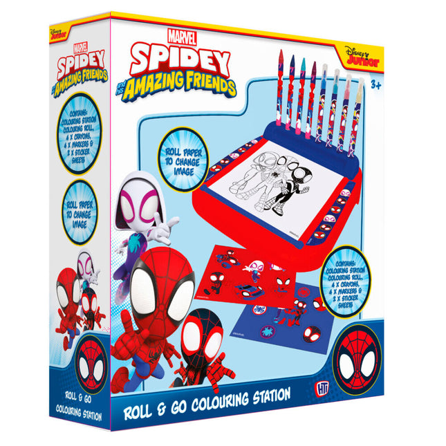Estacion Dibujo Roll Go Spidey Marvel