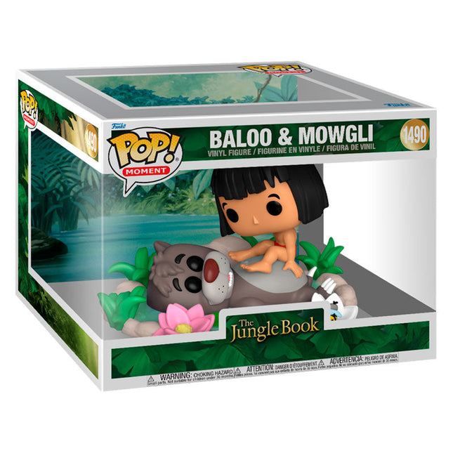 Figura POP Moment Disney El Libro de la Selva Baloo Mowgli