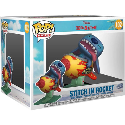 Figura POP Rides Super Deluxe Disney Lilo and Stitch Stitch in Rocket